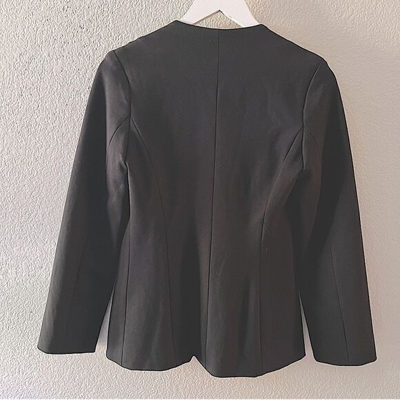 Krisa Revolve Blazer Womens Black Ponte Open & Hook Eye Closure Short Jacket XS - Picture 12 of 16